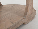 1 Shelf White Balam Sofa Table - Handcrafted Mango & Teak Wood