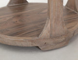 1 Shelf Chairside Table - Handcrafted Mango & Teak Wood
