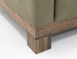 Wooden Frame Armchair with Pine Base | Teca Collection