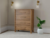 4 Drawer Chest - Mango Wood Olimpia Collection