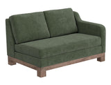 Wooden Frame Sectional Loveseat - Samba Collection