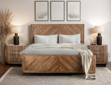 2 Drawer Nightstand - Handcrafted Mango & Teak Wood