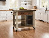 1 Drawer 1 Mesh Door Kitchen Island - Rustic Antique Multicolor