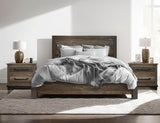2 Drawer Nightstand | Loft Brown Pine Wood Collection