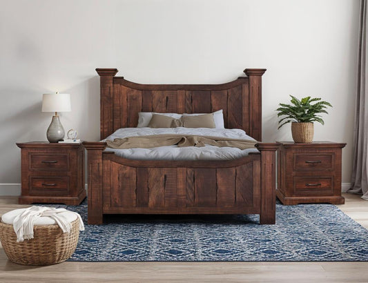 2 Drawer Nightstand - Madeira Collection Premium Wood