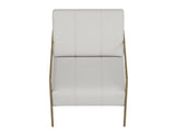 Aragon Armchair - Gold Metal Frame Accent Chair | Modern Design