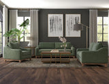 Wooden Frame Loveseat | Olivo Mid-Century Modern Design