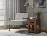 Aragon Armchair - Gold Metal Frame Accent Chair | Modern Design