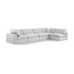 Comfy Linen Textured Fabric Sectional