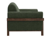 Wooden Frame Loveseat | Loft Brown Collection Transitional Design
