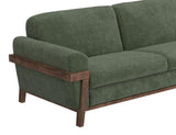 Loft Brown Wooden Frame Sofa | Transitional Design