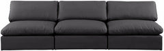 Comfy Faux Leather Sofa