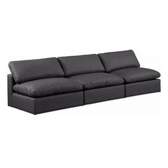 Comfy Faux Leather Sofa