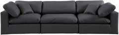 Comfy Faux Leather Sofa