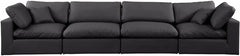 Comfy Faux Leather Sofa