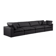 Comfy Faux Leather Sofa