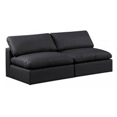 Comfy Faux Leather Sofa