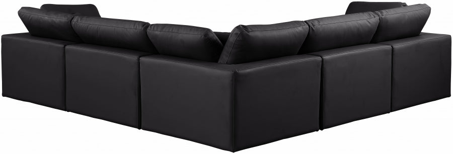 Comfy Faux Leather Sectional