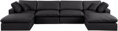 Comfy Faux Leather Sectional