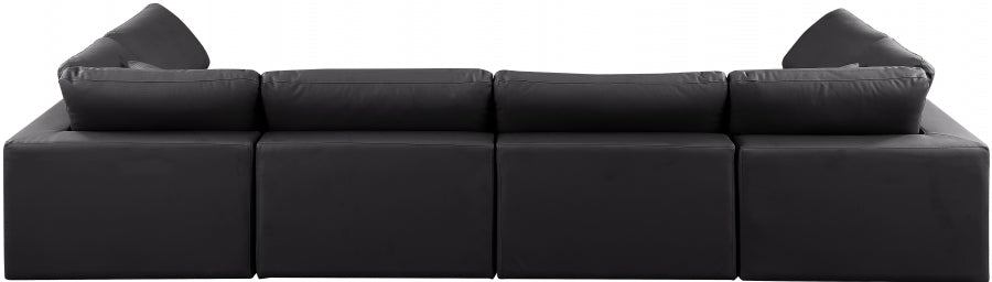 Comfy Faux Leather Sectional