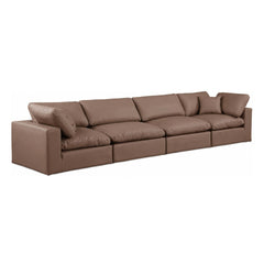 Comfy Faux Leather Sofa