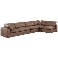 Comfy Faux Leather Sectional