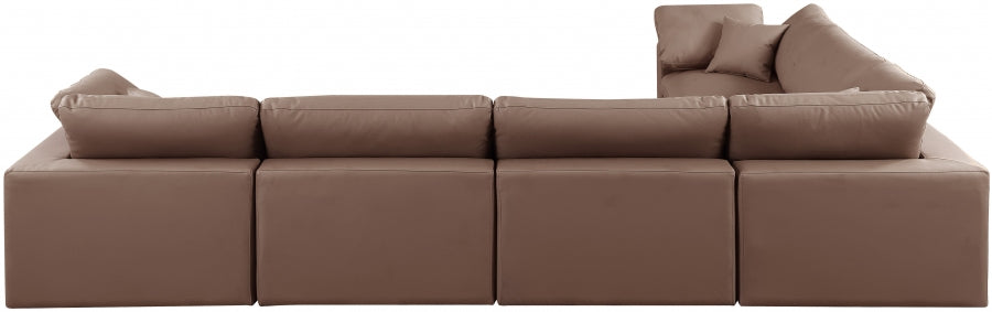 Comfy Faux Leather Sectional