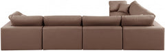 Comfy Faux Leather Sectional