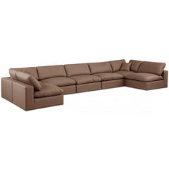 Comfy Faux Leather Sectional