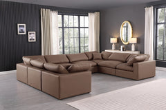 Comfy Faux Leather Sectional