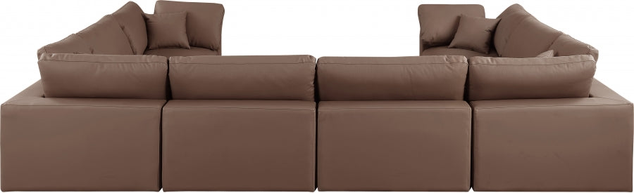 Comfy Faux Leather Sectional