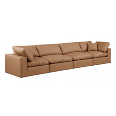 Comfy Faux Leather Sofa