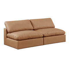 Comfy Faux Leather Sofa