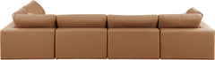 Comfy Faux Leather Sectional