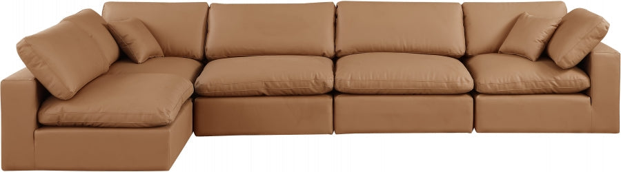 Comfy Faux Leather Sectional