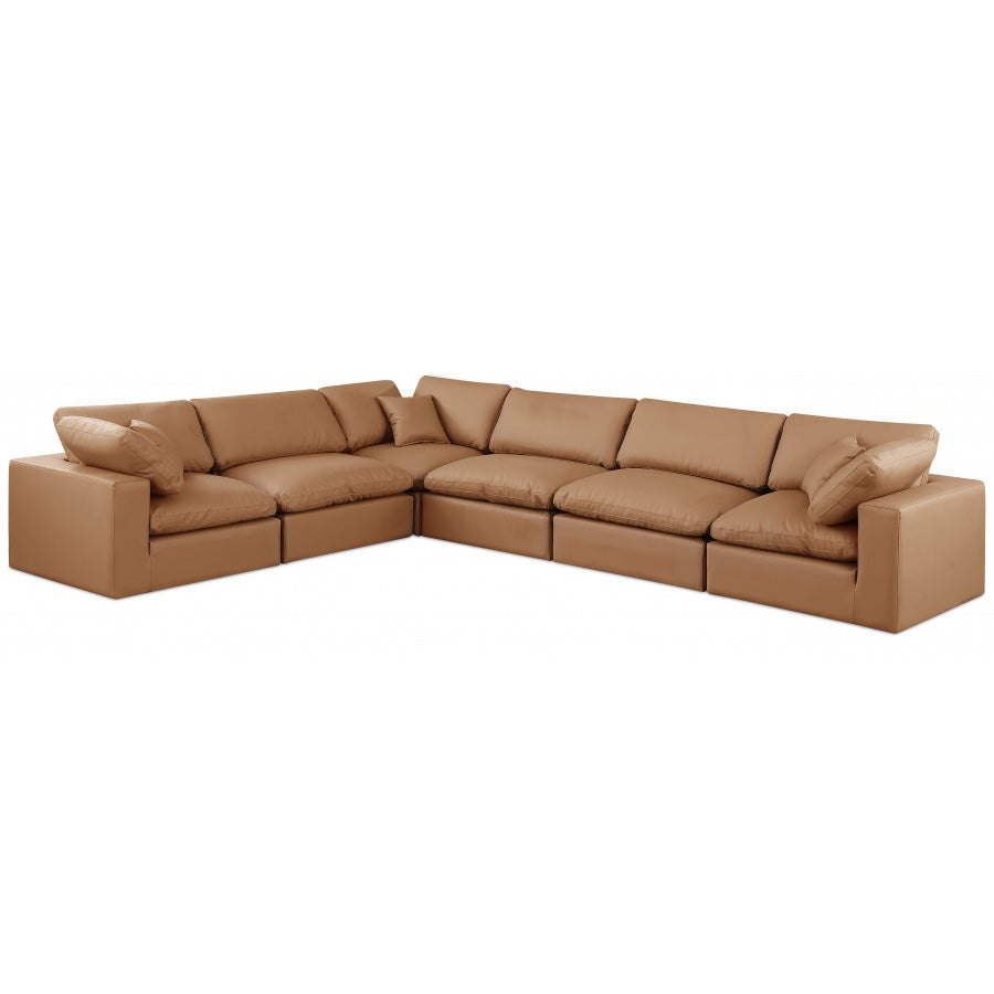 Comfy Faux Leather Sectional