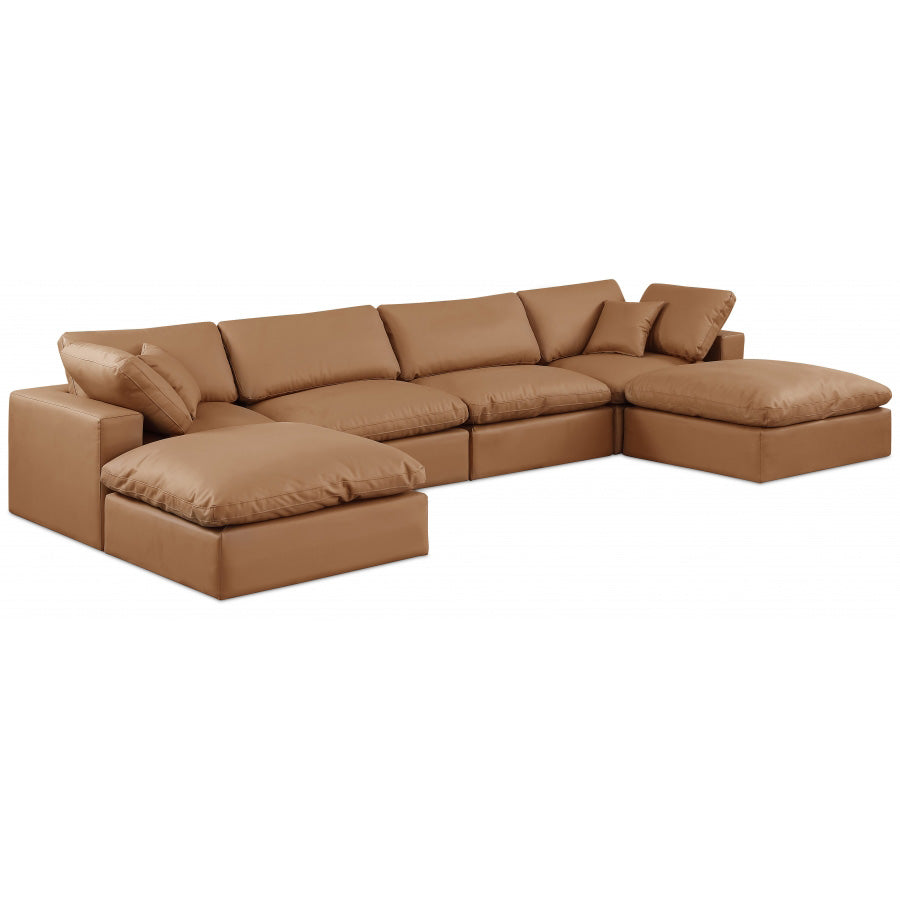 Comfy Faux Leather Sectional