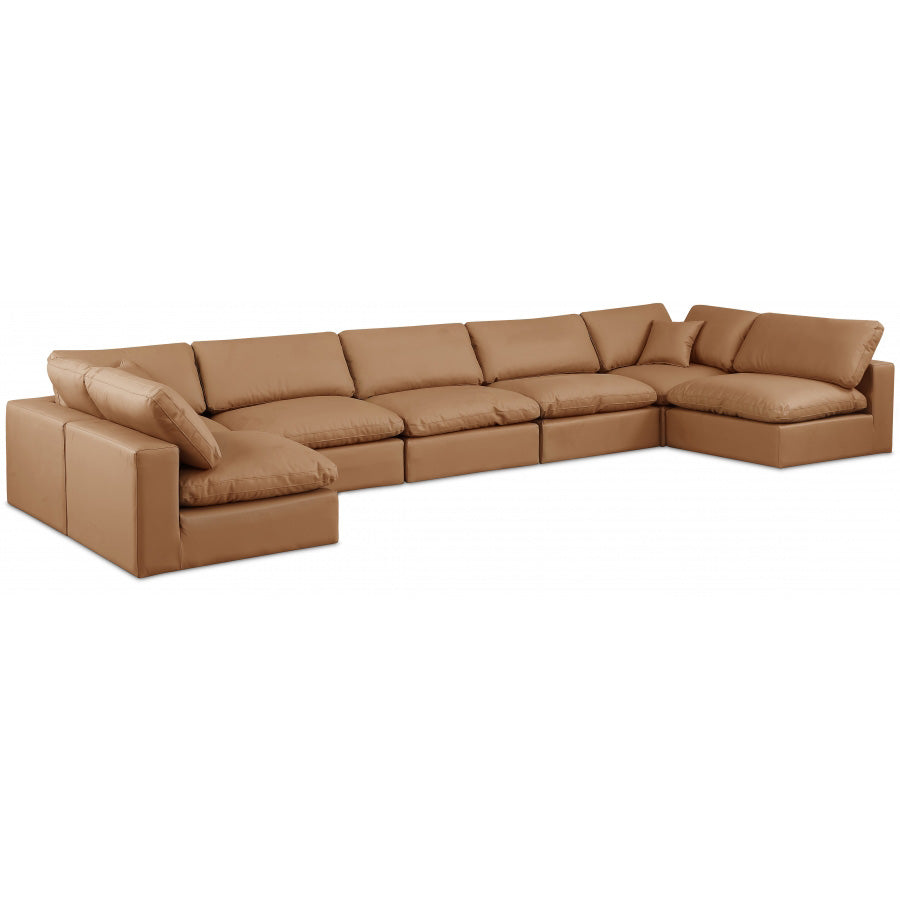 Comfy Faux Leather Sectional