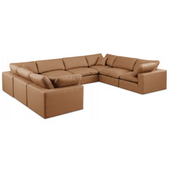 Comfy Faux Leather Sectional