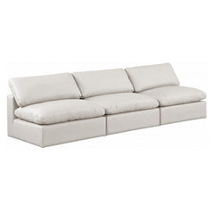 Comfy Faux Leather Sofa