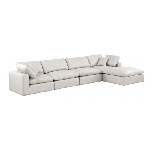 Comfy Faux Leather Sectional