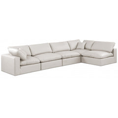 Comfy Faux Leather Sectional