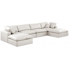 Comfy Faux Leather Sectional