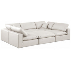 Comfy Faux Leather Sectional