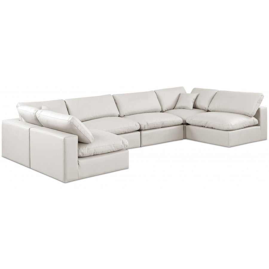 Comfy Faux Leather Sectional