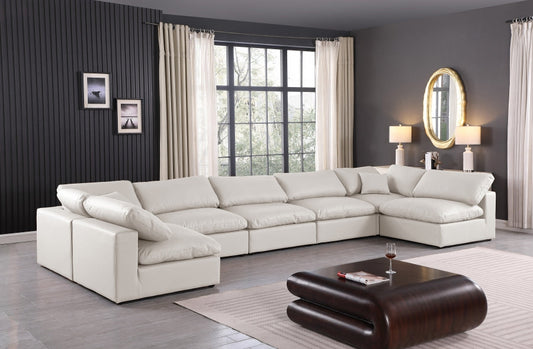 Comfy Faux Leather Sectional