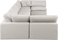 Comfy Faux Leather Sectional