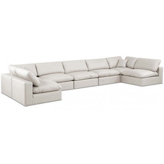 Comfy Faux Leather Sectional