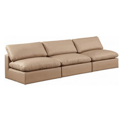 Comfy Faux Leather Sofa