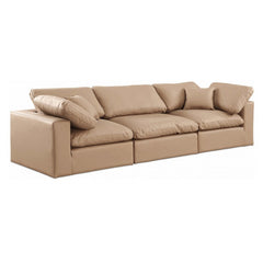 Comfy Faux Leather Sofa